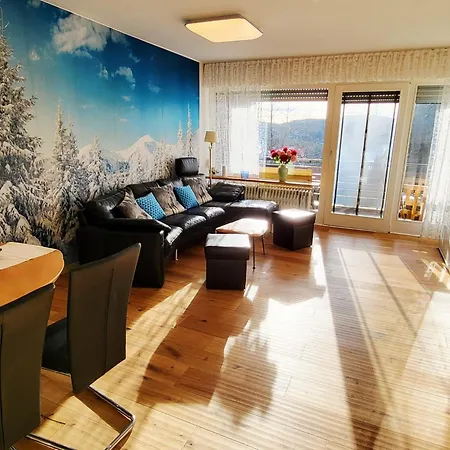Terrassenpark-schonach, 1000m Height, Indoor-pool, Sauna, Ski, Tennis Court, Forest, Wood-floor, Leather Sofa, White Modern Beds * Schonach im Schwarzwald